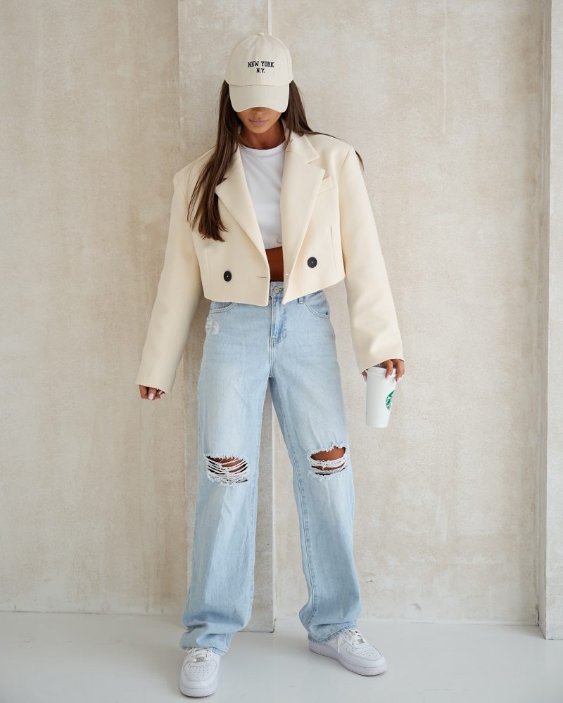 MARYNARKA KRÓTKA OVERSIZE KOKOS ME GUSTA UNI