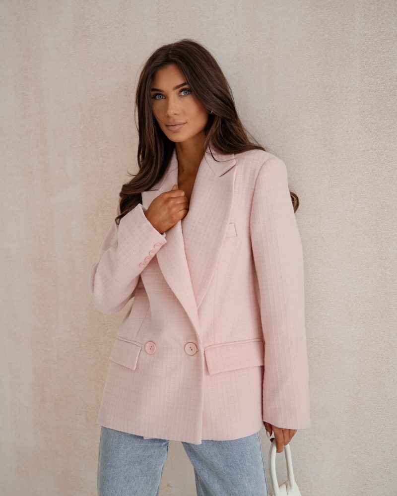 MARYNARKA OVERSIZE NATASHA PUDROWY RÓŻ ME GUSTA UNI