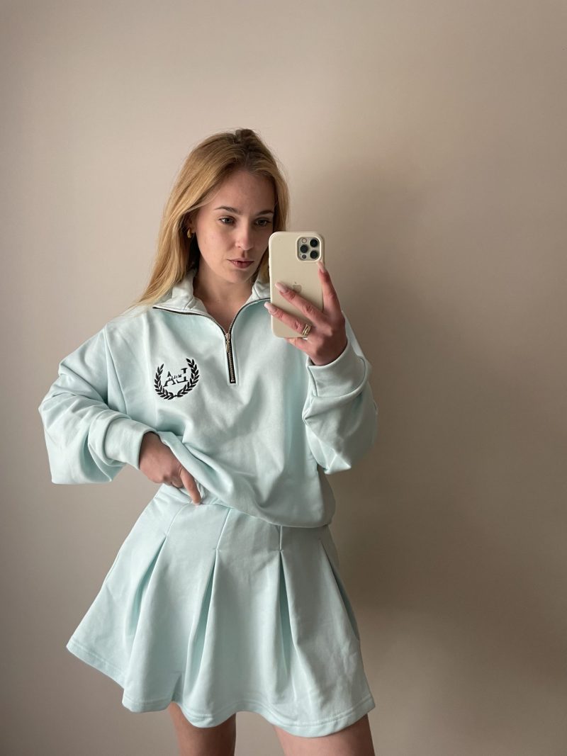 KOMPLET BLUZA I SPÓDNICZKO SPODENKI PLISOWANA LaMilla MIĘTOWY