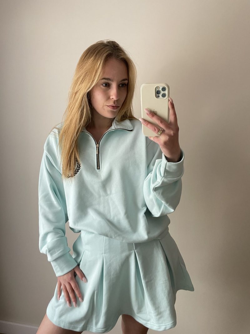 KOMPLET BLUZA I SPÓDNICZKO SPODENKI PLISOWANA LaMilla MIĘTOWY