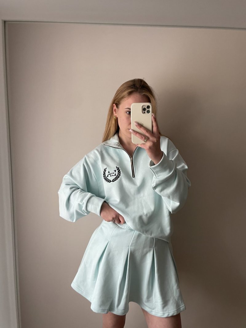KOMPLET BLUZA I SPÓDNICZKO SPODENKI PLISOWANA LaMilla MIĘTOWY