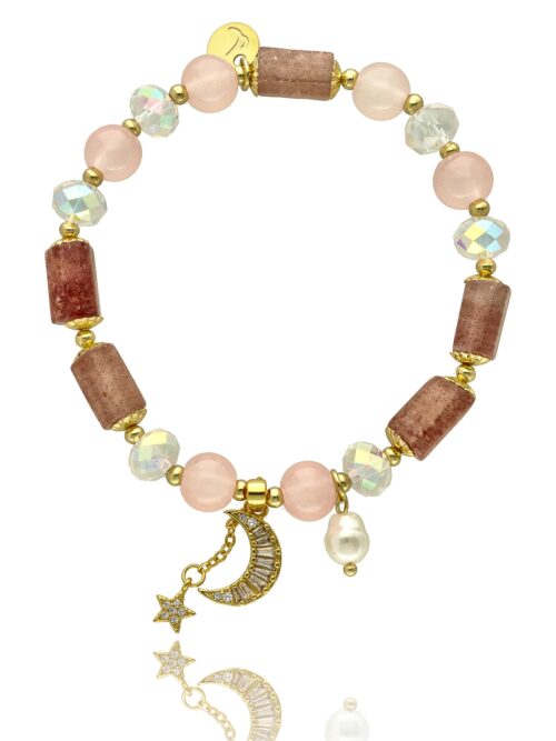 Bransoletka Lovely stones księżyc B96975 pudełko YVON