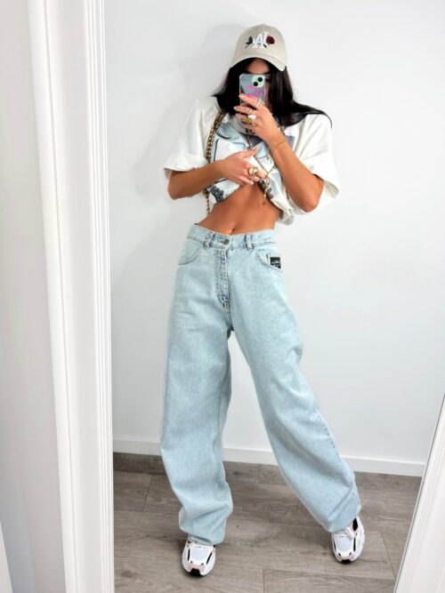 SPODNIE JEANSOWE La Milla WIDE LEG FOREVER ME JASNONIEBIESKIE