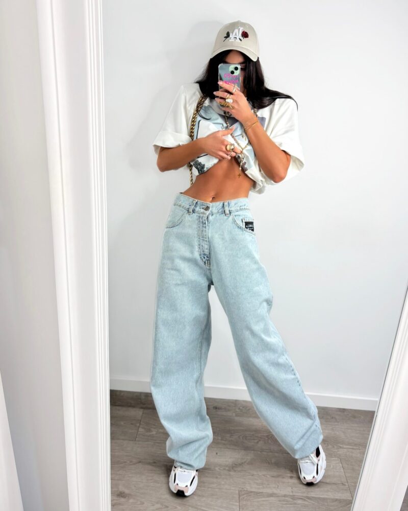 SPODNIE JEANSOWE La Milla WIDE LEG FOREVER ME JASNONIEBIESKIE